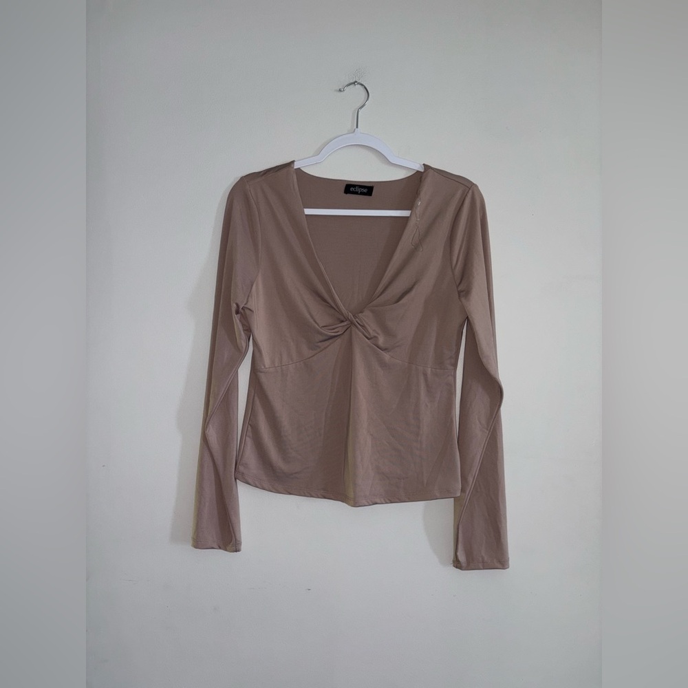 Eclipse • Beige Blouse (NWOT)